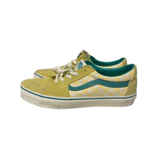 NEW! Vans Yellow Primary Check Old Skool Shoes Lace Up Men\'s Size 11 main image 6